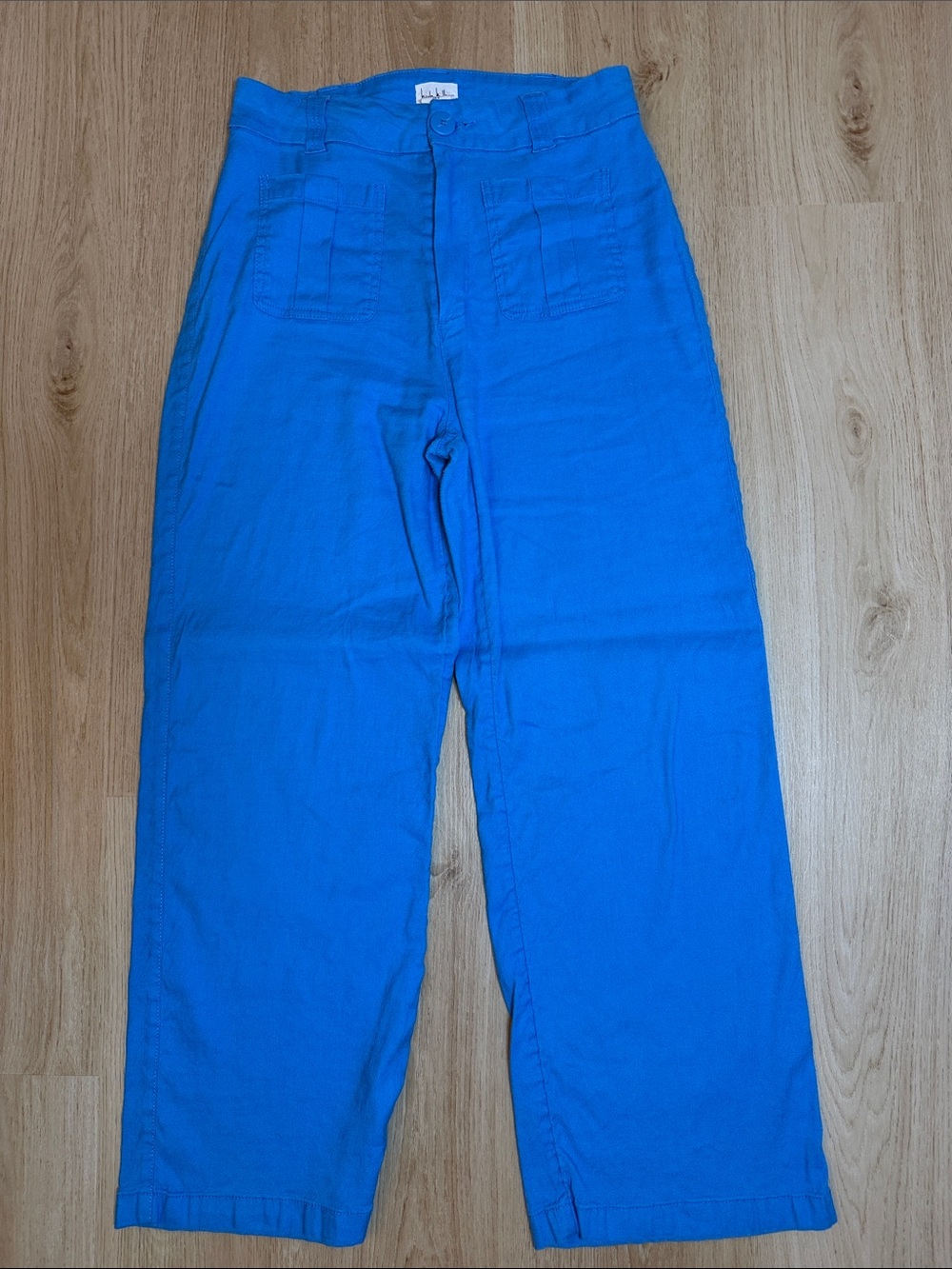 Nicole Miller Bright Blue Wide-Leg Men’s Chinos